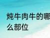 炖牛肉牛的哪个部位 炖牛肉牛选择什么部位